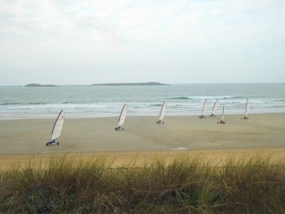 Char a voile - Plage de Penthièvre